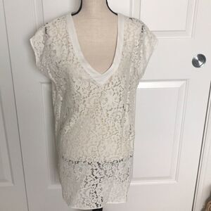 Pretty lace swim cover up by Ti Mo New
